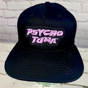 Psyhcho Tuna Black Logo Snapback Cap